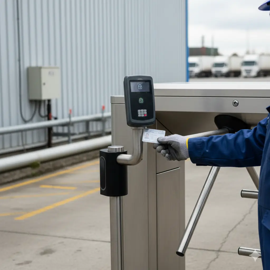 Contrôle d'accès par badge sur un site tertiaire granisafe solution gss.